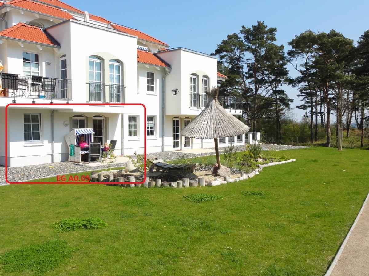 3 Zimmer Ferienwohnung Haus Meeresblick Mit Meerblick A005 Mit Suedterrasse Und Strandkorb 巴贝 外观 照片